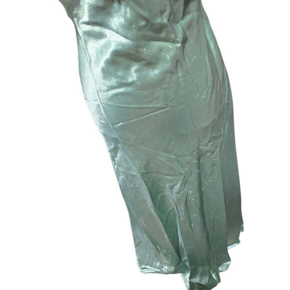 Vtg Gunne Sax Halter Satin Formal Gown Womens Size 3/4 Jessica McClintock - Picture 9 of 16